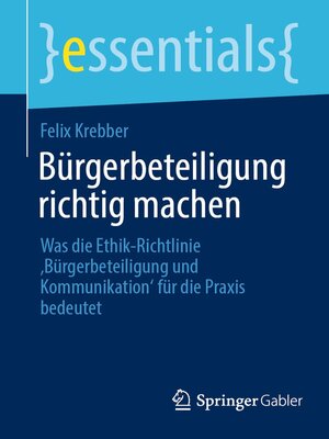 cover image of Bürgerbeteiligung richtig machen